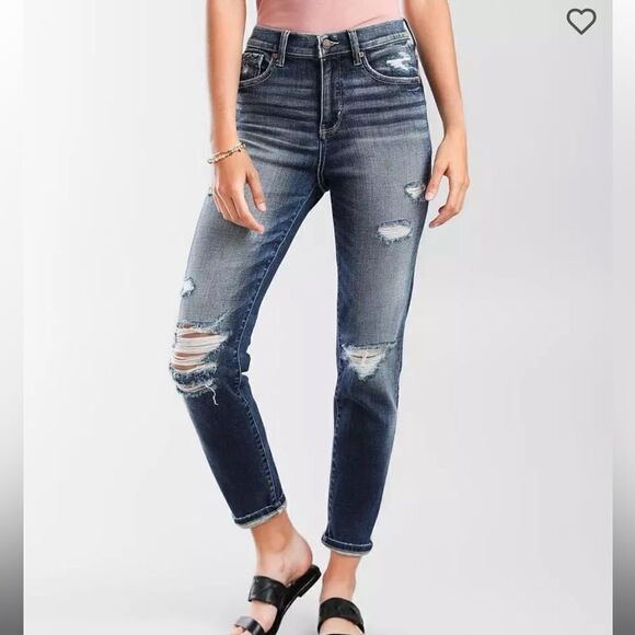 Buckle Black Mom Jean Ithaca Wash High rise Superior stretch fabric - Picture 1 of 14